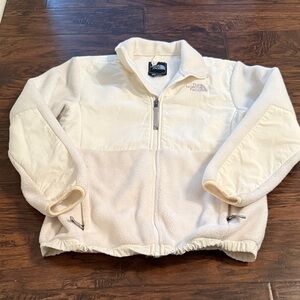 The North Face Kids Denali White and Cream Puffer Jacket